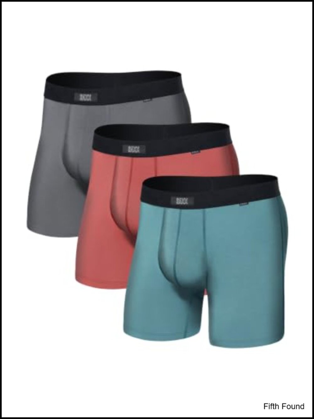 SAXX Men's 3-Pack Cotton Boxer Briefs Underwear M